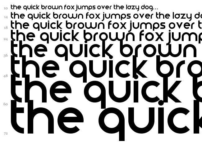 Smooth Circulars font waterfall
